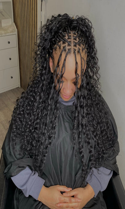 Peace wave bulk human hair