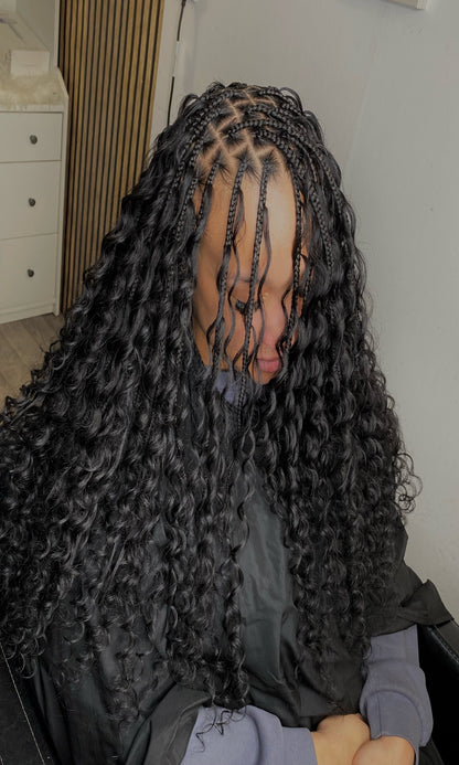 Peace wave bulk human hair